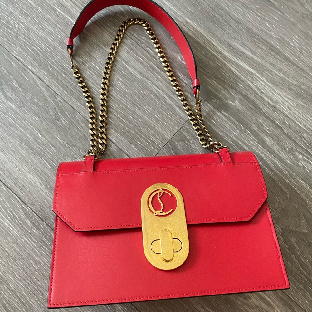 SOLD**NEW Christian Louboutin Elisa Large handbag in red